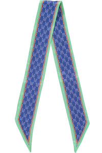 Blue Monogram Silk Scarf