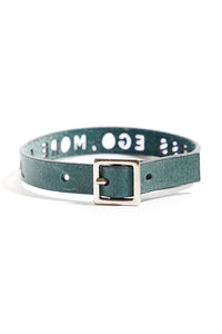 Dark-Green Leather Bracelet