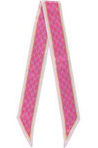 Pink Monogram Silk Scarf